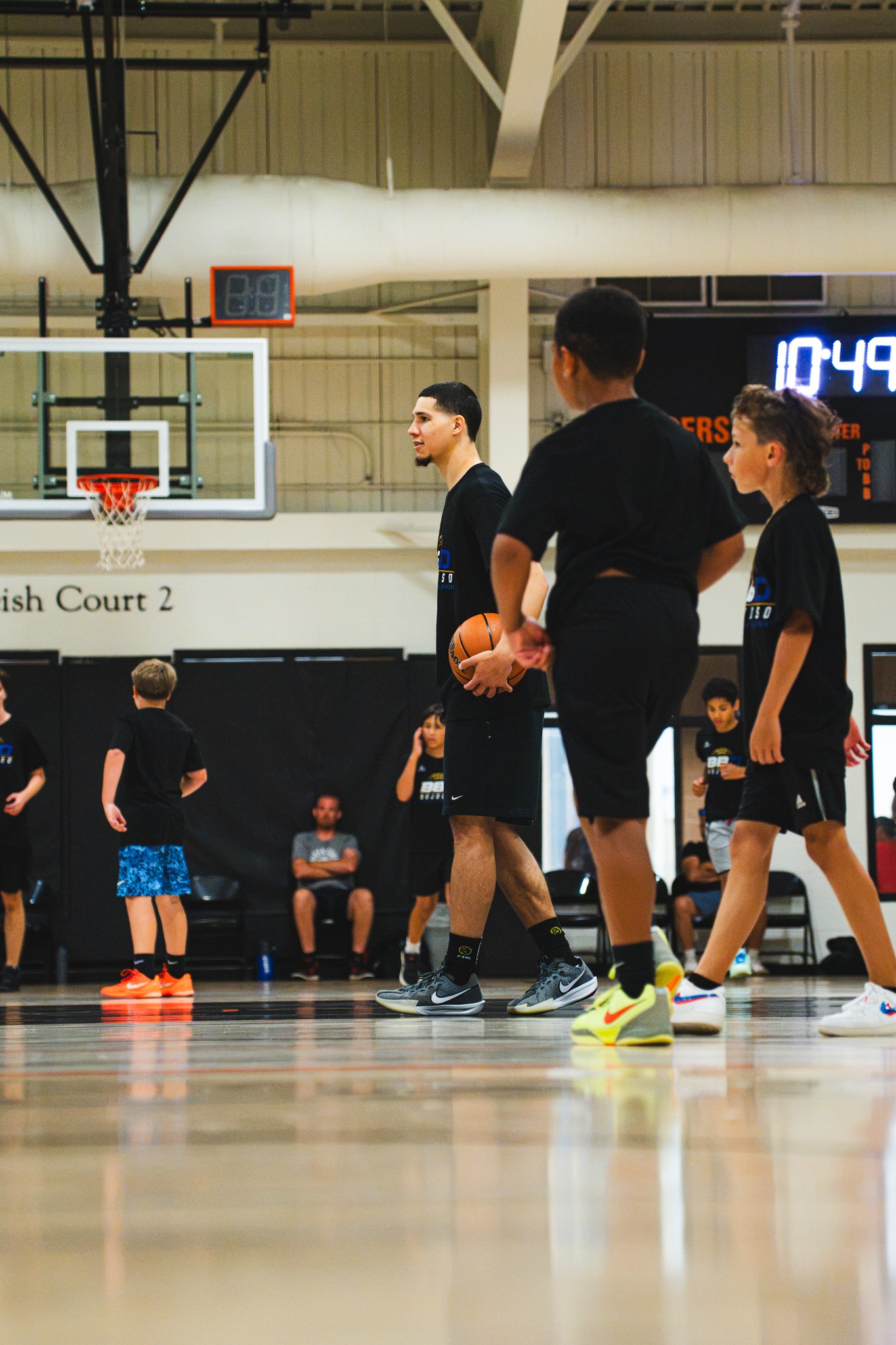 BBD coach instructing players during a training session